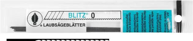 Nur Heute Laubsägebl.Blitz Gr. 3 weitgezahnt