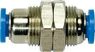 Expressversand RIEGLER Gerade Schott- Steckverbinbung Blaue Serie M20x1 Schlauch-Ø 10