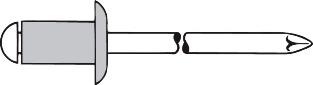 GESIPA Blindniet Alu/VA Flachrundkopf 3x8mm Markenware