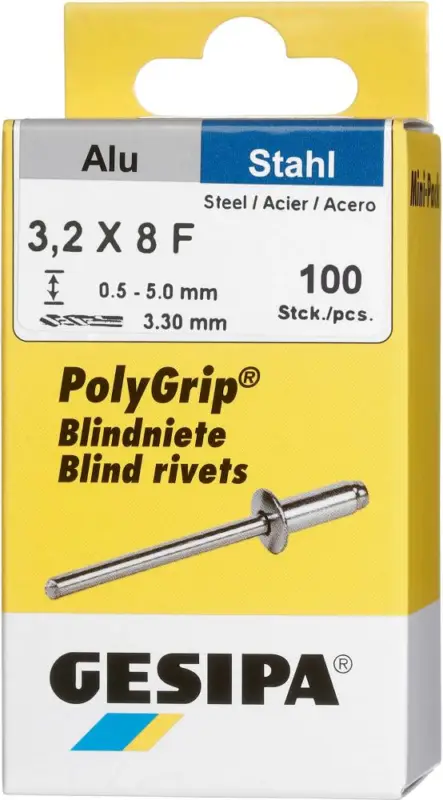Sofort Bestellen GESIPA Mini-Pack PolyGrip Alu/Stahl 3,2 x 8