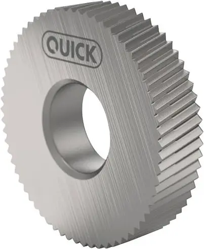 Schnäppchen QUICK Rändelrad PM BL 15Grad 21,5x5x8 H7 P0,5