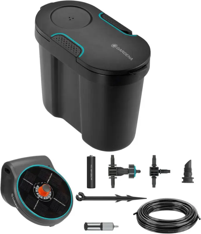 Super-Preis GARDENA Solar-Bewässerung Set AquaBloom inkl. Wasserreservoir
