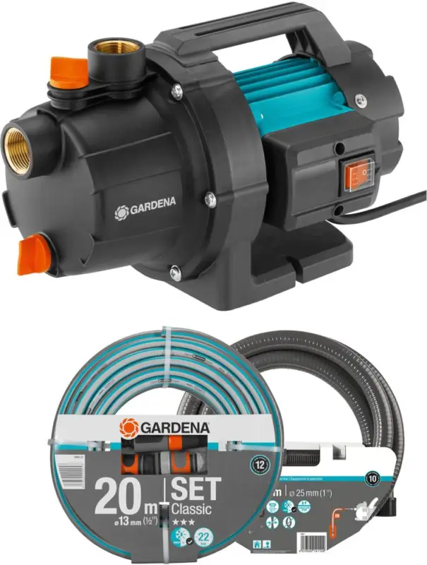 GARDENA Gartenpumpe 3000/4 BASIC Set 09011-47 Meistverkauft