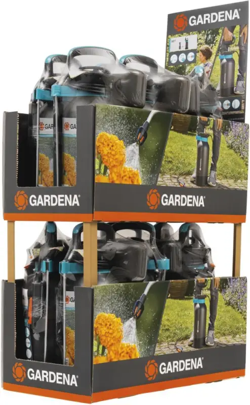 Versand Am Gleichen Tag GARDENA Drucksprüher 5L + Pumpsprüher 0,75L Display