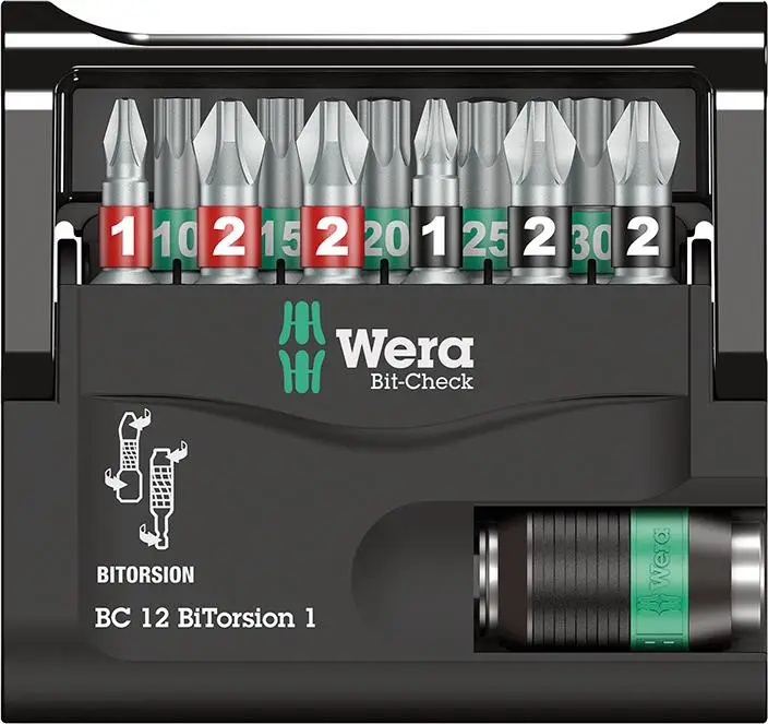 Echt WERA Bit-Satz Bit-Check 12 BiTorsion 1
