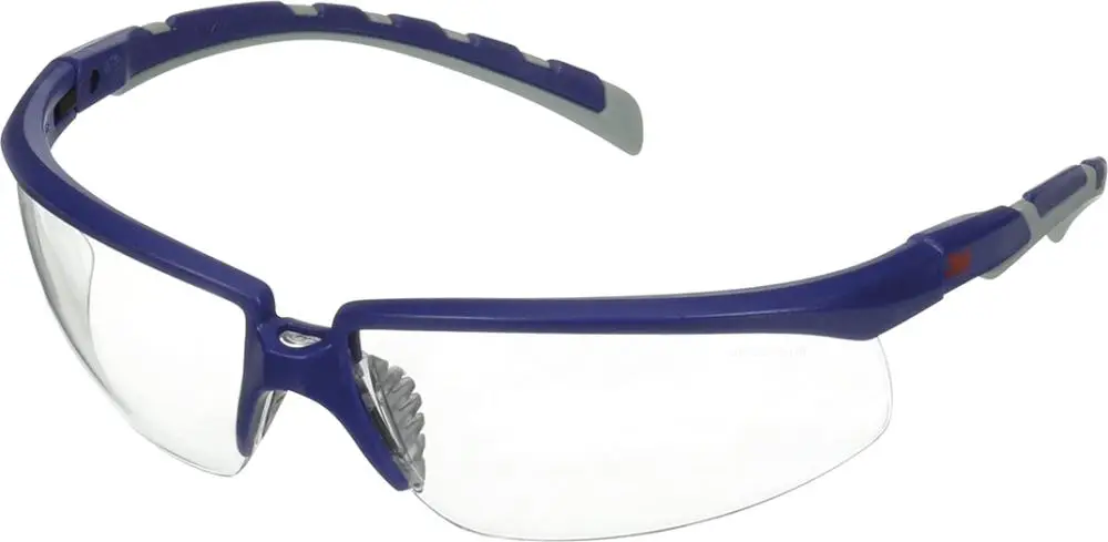 3M Brille Solus, blau/grau, beschlagfrei,kratzfest, klare Scheibe Sale