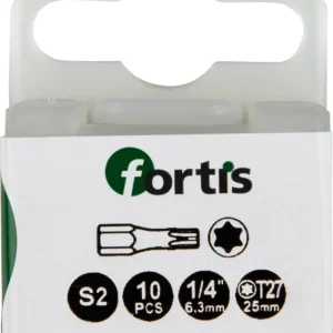 FORTIS Bit Torsion 1/4" DIN3126 C6,3 T27x25mm 10er Pack Bestseller
