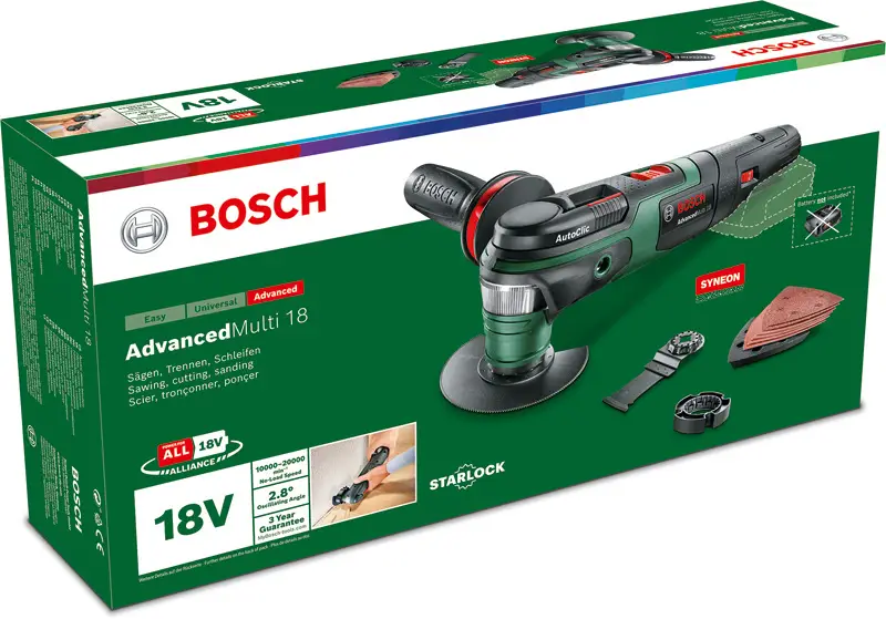 Versand Am Gleichen Tag BOSCH Akku-Multifunktionswerkzeug AdvancedMulti 18