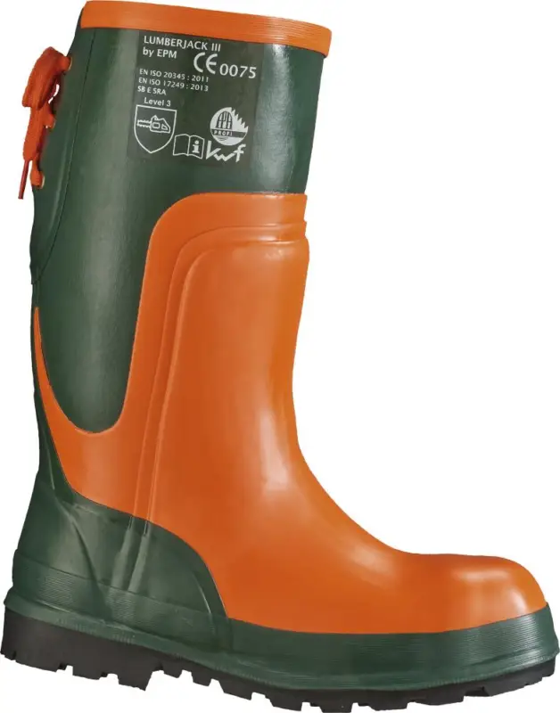 Bestpreis Forst-Gummistiefel Ulme orange/grün Größe 43