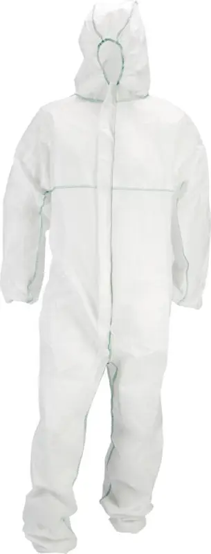 FORTIS Einwegschmutzanzug, PP, Gr. L, weiß Must-Have