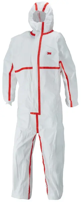 3M Schutzanzug 4565 weiß/rot, Typ 4/5/6 Größe 3XL Neu