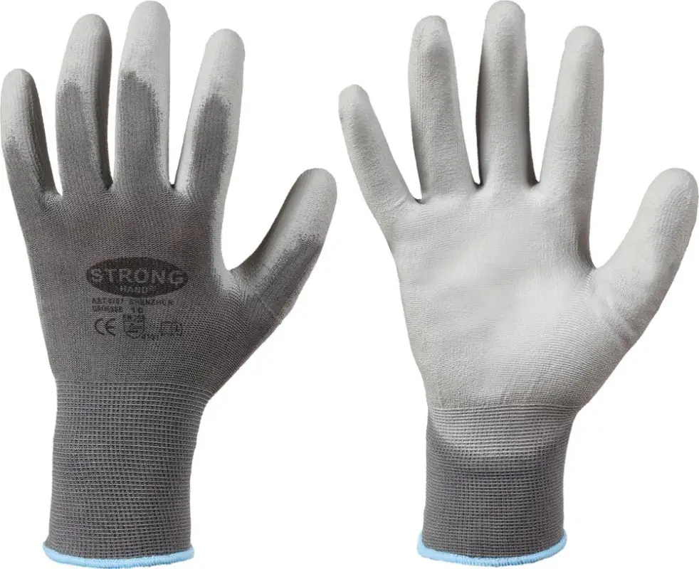 Saisonangebot STRONGHAND Strickhandsch.Shenzhen, Nylon, Gr. 9, grau