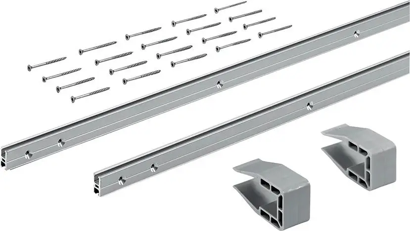 Markenprodukt HETTICH Laufprofil-Set,9209218,4000mm,silber