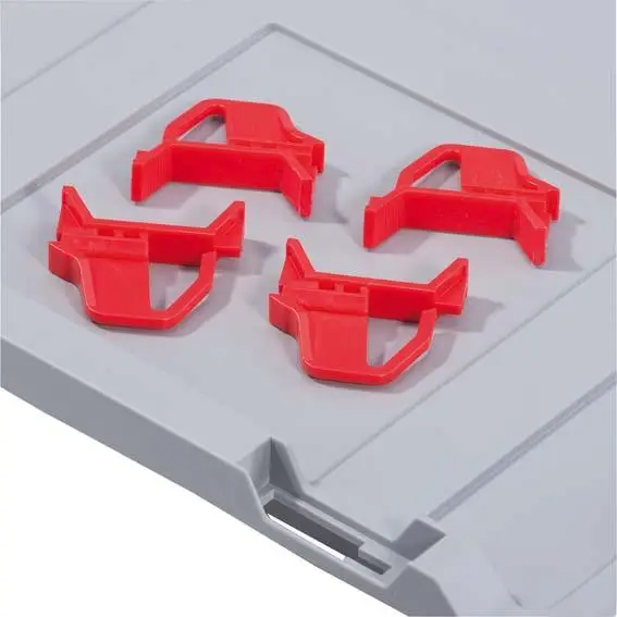 Billig Schiebeschnappverschluss f.Eurobox,rot (VE4St.)