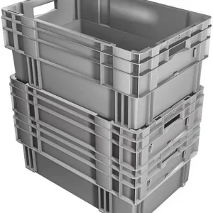 Begrenztes Angebot LA-KA-PE Drehstapelbehälter DTK 600x400x420 mm grau