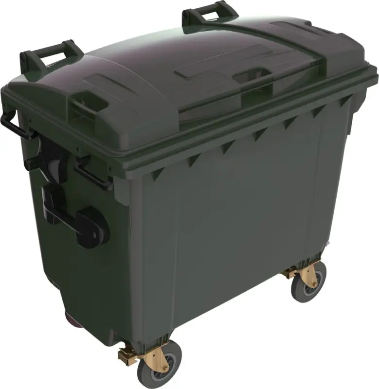 Top-Preis Müllcontainer 1.1cbb Kst. Flachdeckel anthra.