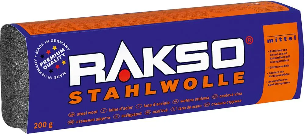 Stahlwolle Gr. 0 mittel, EK 200 g Rakso Abverkauf