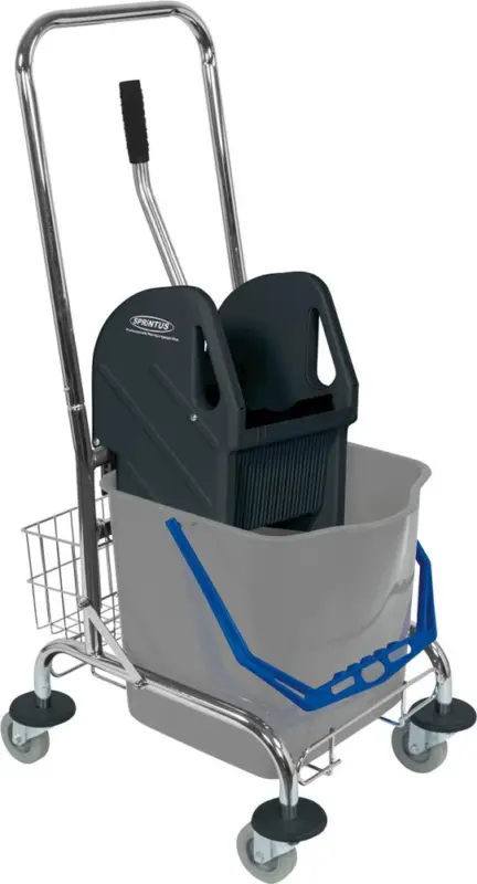 Einfachfahreimer chrom 1x27l m.Presse Markenprodukt