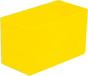 Preisreduziert Kunststoffeinsatz 54x108x 63mm gelb (H)