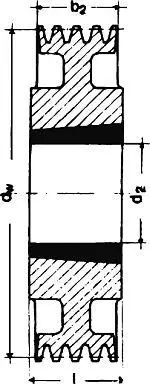 Günstig Keilrillenscheibe SPZ/10, 2-rillig, 224 mm, Taper-Buchse 2012