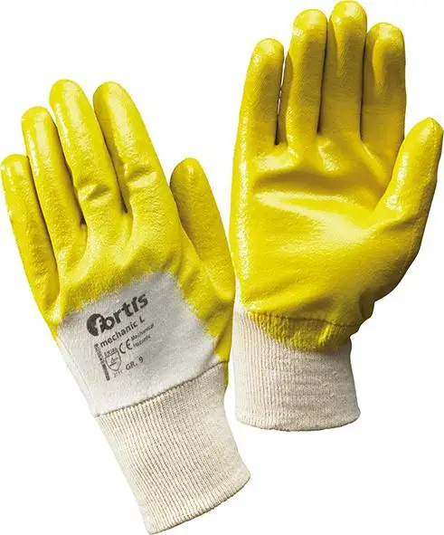 Must-Have FORTIS Handschuh Mechanic L, Nitril, SB-verpackt,Gr.9