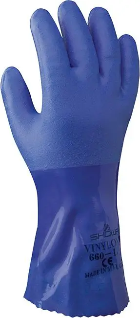 Jetzt Kaufen SHOWA Schutzhandschuh PVC 300 mm, 660, Gr. 9
