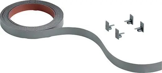 Nur Heute HETTICH Dekorprofil,9209278,L4000mm,ABS silber