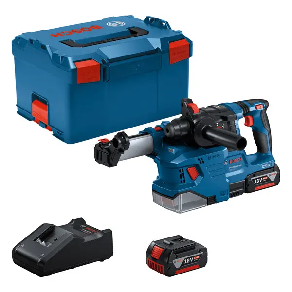 BOSCH Akku-Bohrhammer mit SDS plus GBH 18V-22, 2 x Akku GBA 18V 4.0Ah in L-BOXX 238 Meistverkauft