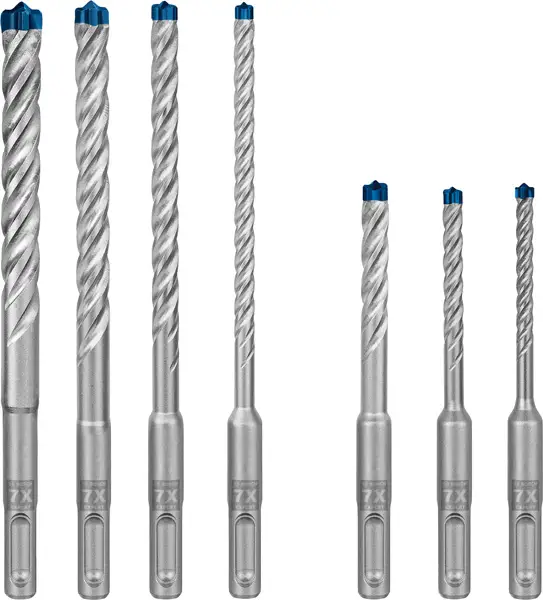 BOSCH EXPERT SDS plus-7X Hammerbohrer-Set, 5/6/6/8/8/10/12 mm, 7-tlg. Mega-Angebot