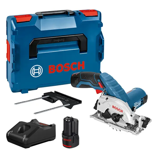 Kracherpreis BOSCH Akku-Kreissäge GKS 12V-26, mit 2 x 3.0 Ah Li-Ion Akku, L-BOXX