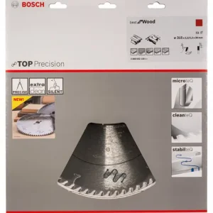 Aktuell BOSCH Kreissägeblatt Top Precision Best for Wood S 315 x 30 - 72