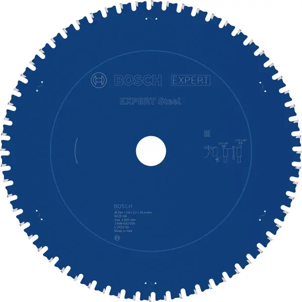 Top-Seller BOSCH EXPERT Steel Kreissägeblatt, 254x2,6/2,2x25,4 mm, Z60