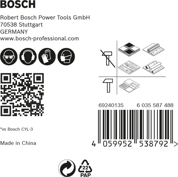 BOSCH EXPERT HEX-9 Multi Construction Bohrer-Set, 5,5/6/7/8x100 mm, 5-tlg. Preiswert
