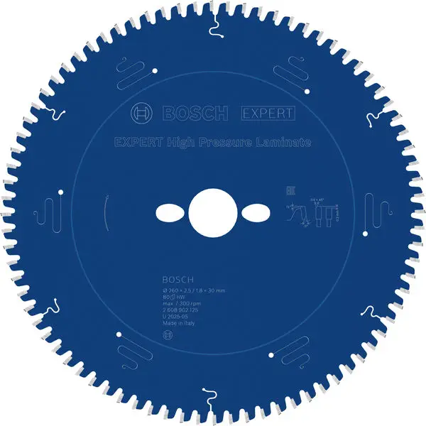 Wochenendangebot BOSCH EXPERT High Pressure Laminate Kreissägeblatt, 260x30 mm, Z80