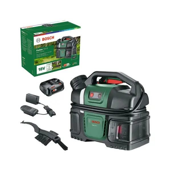 Begrenztes Angebot BOSCH Akku-Reinigungsgeräte für den Außenbereich Fahrradreinigungsgerät Fontus 18V-6