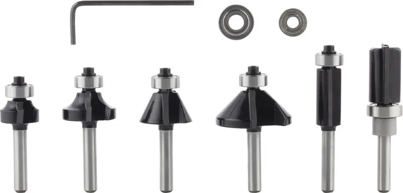 BOSCH PRO Kantenfräser-Set, 6 mm, 6-tlg Preisreduziert