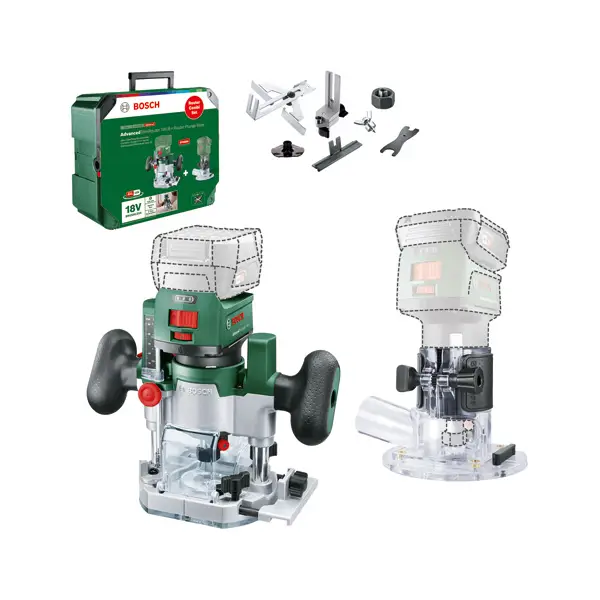 Bestseller BOSCH Akku-Fräse Router Combi Set
