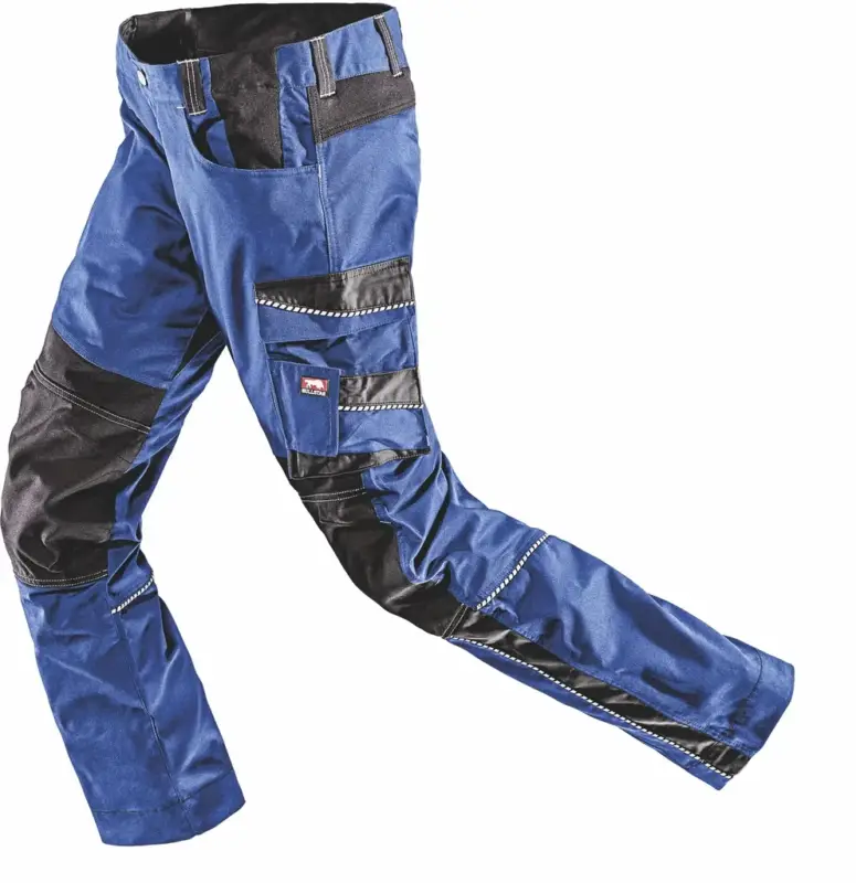 Geprüft Arbeitshose EVO kornblau-schwarz, Gr. 56