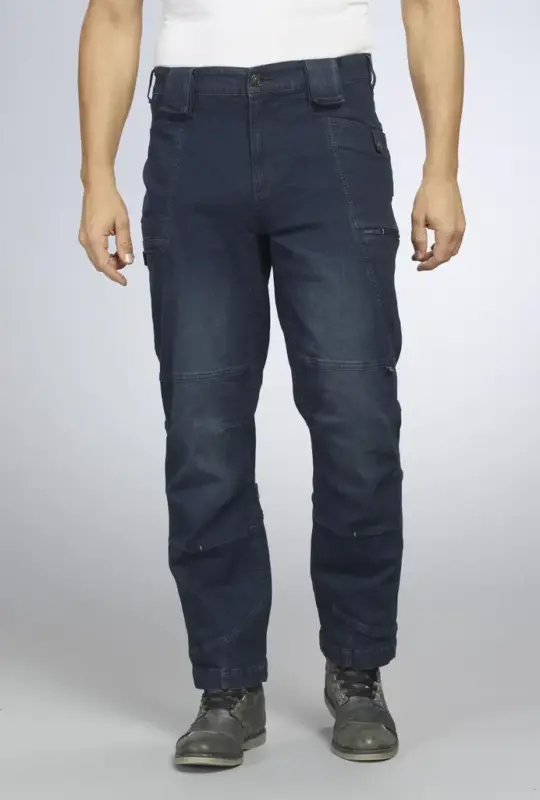 Ausverkauf Arbeitsjeans mit Stretch, Farbe jeansblau, Gr.52