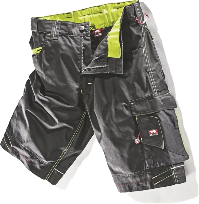 Schneller Versand Arbeitsshort ULTRA schwarz-lime, Gr. 54