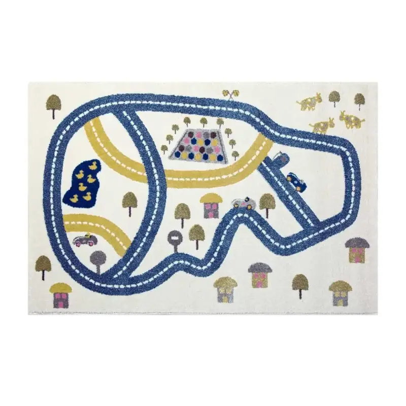 Super-Preis Art for Kids Kinderteppich Rennstrecke 80 x 150