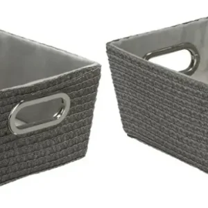 Aufbewahrungskorb CHROMO, grau, 2er Set Neue Kollektion