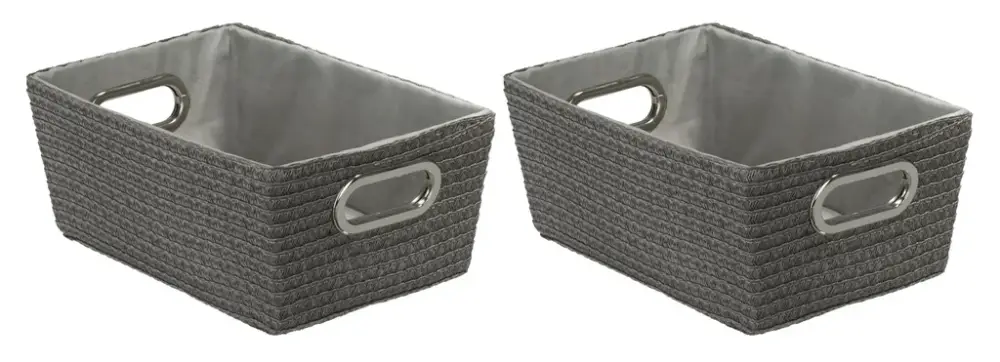 Aufbewahrungskorb CHROMO, grau, 2er Set Neue Kollektion