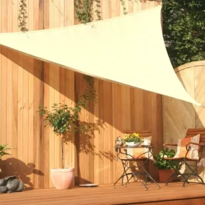 Dreieck-Sonnensegelwasserdurchlässig weizen300 x 300 x 300 cm Saisonangebot