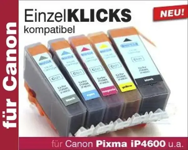 Highlight Druckerpatrone für Canon PGI-520BK chip, schwarz
