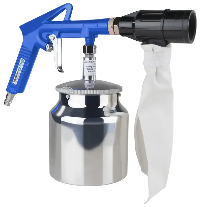 Druckluft-Sandstrahl Pistole inklusive Zubehör-Set Aktuell