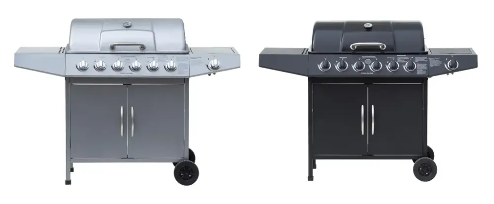 Gasgrill "Dayton" 6 Hauptbrenner + 1 Seitenbrenner, silber Aktuell