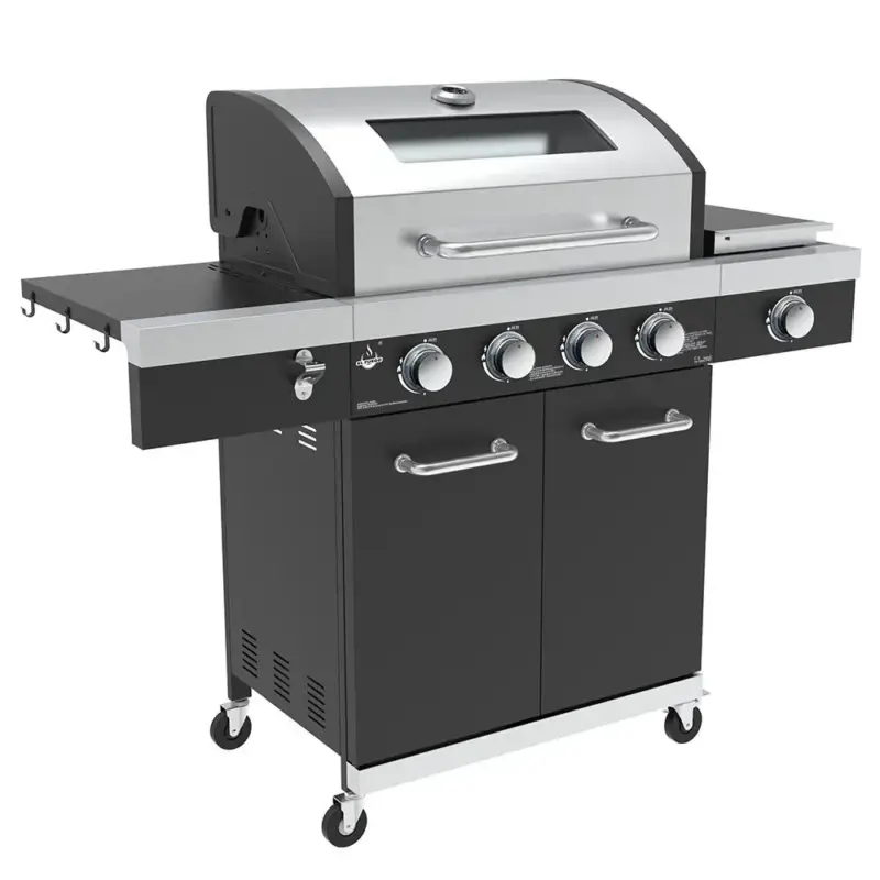 Preiswert Gasgrill "Kingston" mit Infrarot-Seitenbrenner, inklusive Abdeckhaube