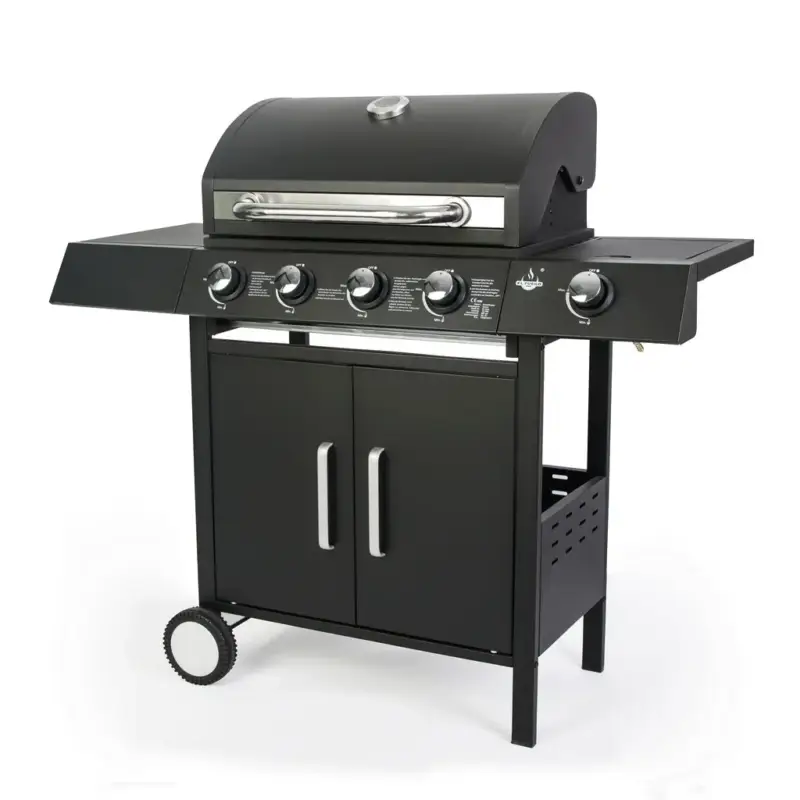 Gasgrill „San Angelo“ 4 + 1 Brenner, Schwarz Jetzt Bestellen