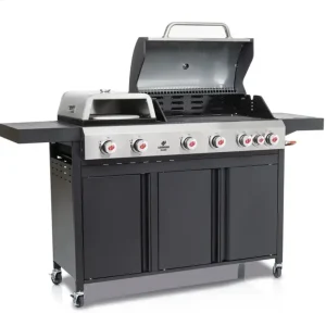 Sonderaktion Gasgrillwagen mit Pizzaaufsatz,"GG-VI-692", CALIANO 6.1 cooK, 177 x 117 x 60 cm